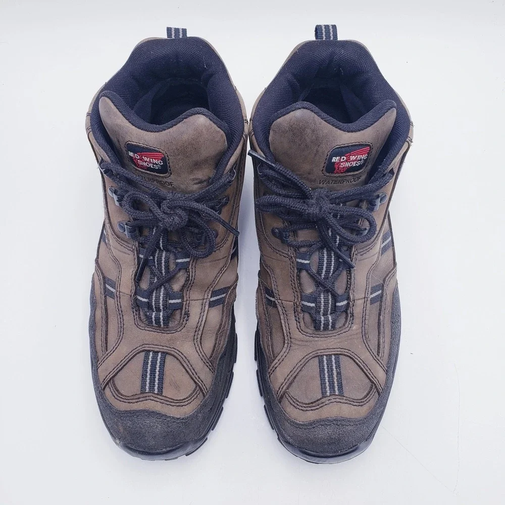 Red Wing Shoes Work Boots Brown Waterproof Steel Toe Leather Mens 11.5 6667